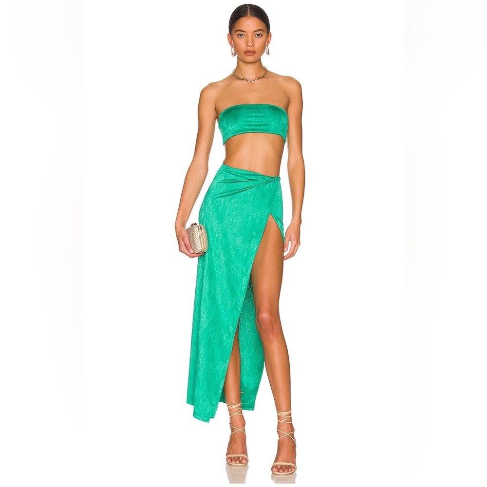 superdown Green Skirt Set